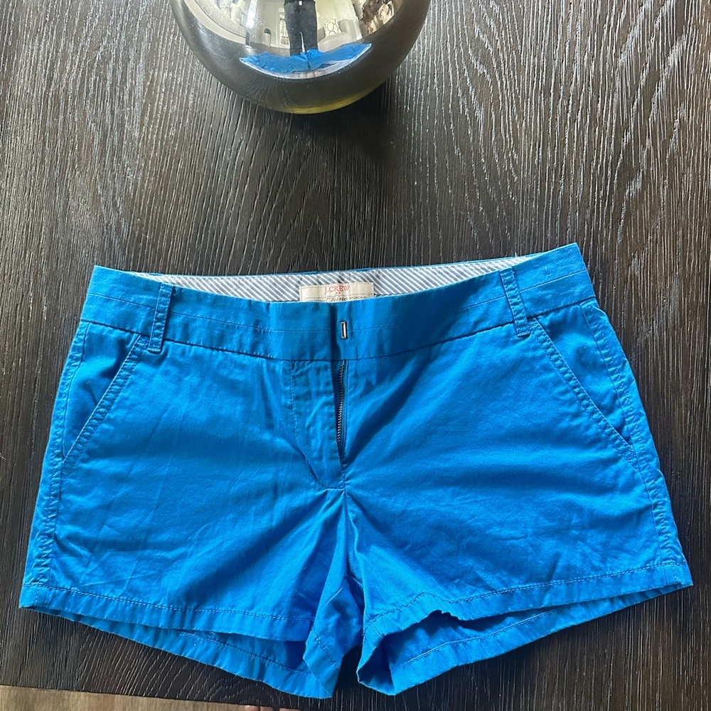 J. Crew Blue Bermuda Shorts Classic Tailored Cotton